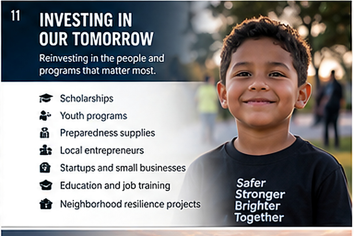 Young community member representing future investment